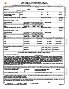 LAUSD - EMERGENCY INFORMATION FORM-ENGLISH-ENABLED